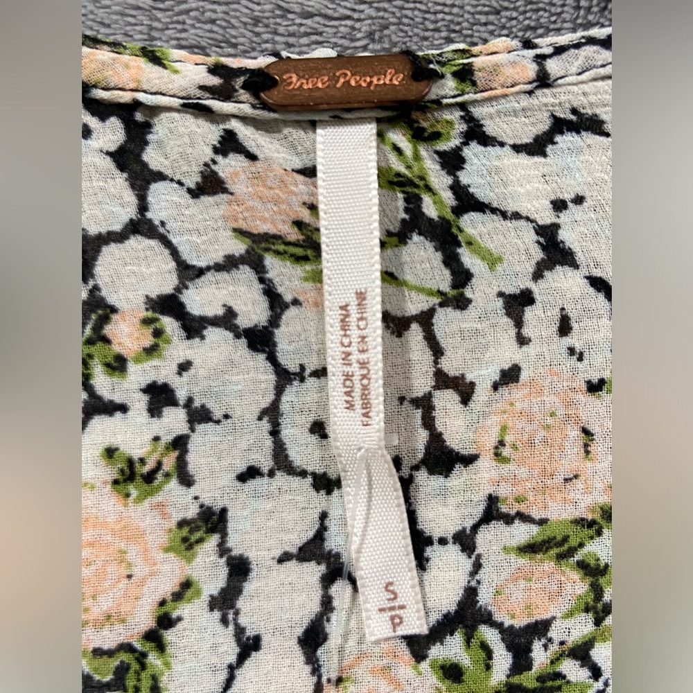 Free People Gigi Antique Combo Floral Printed Maxi Dress Women’s Size Small NWT - Picture 4 of 12